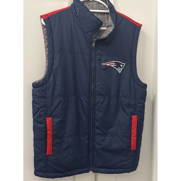 NFL Other - NFL New England Patriots Men's Small Reversible Puffer Vest G-III Full Zip